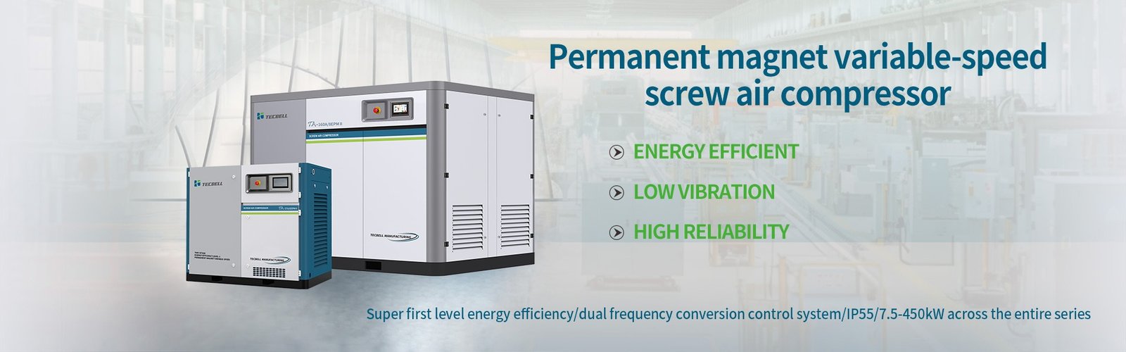Permanent magnet variable-speed screw air compressor